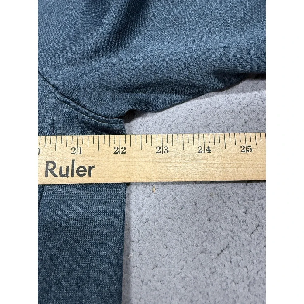 The North Face Pullover Mens Large Blue 1/4 Zip Long Sleeve Fleece Hiking Top